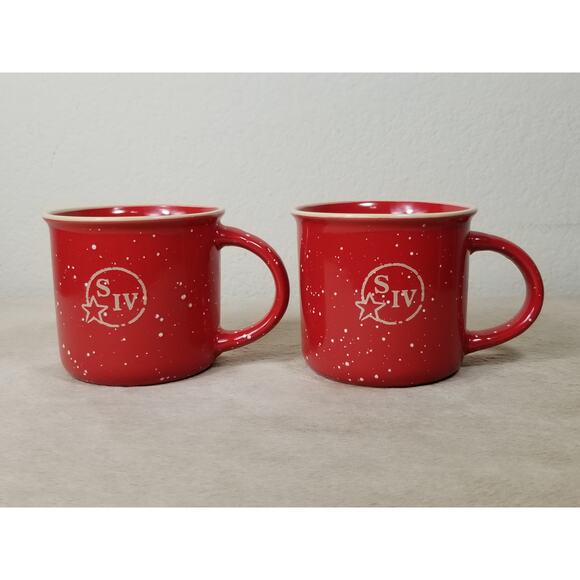 Maker's Mark Bourbon Whiskey Mug Coffee Teacup 10oz Red Ceramic SIV Logo x2 - Picture 8 of 14